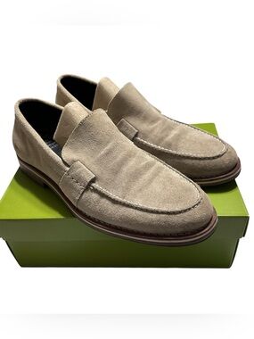 Helm The Wilson Men’s Tan Suede Loafers Shoes Sz.10.5M Casual Quiet Luxury